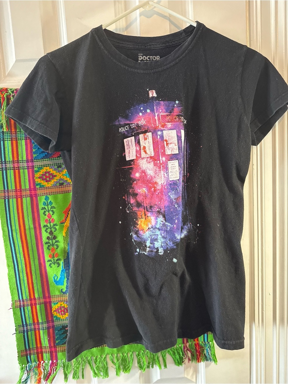 Ripple Junction Black Doctor Who Logo Graphic Tee